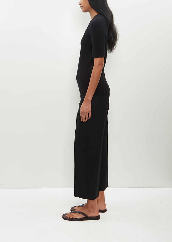 Raglan Sleeve Terry Knit — Black