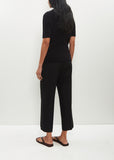 Raglan Sleeve Terry Knit — Black