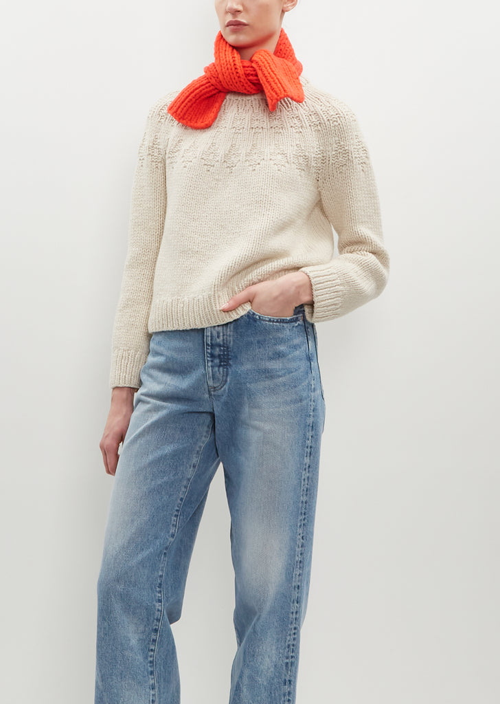 Agnes Cashmere Scarf — Scarlet