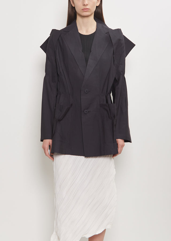 Technical Cotton Pressed Jacket
