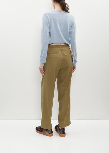 Light Wool Max Gabardine Slacks – La Garçonne