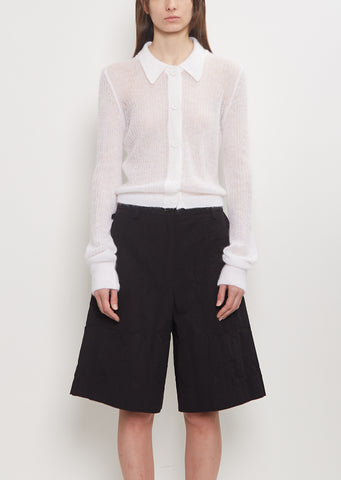 Mohair Jaki Cardigan — White