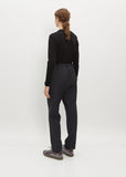 Slim Wool Blend Twill Pants