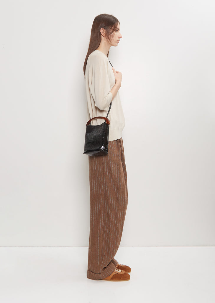 Handle Crisp Patent leather Bag