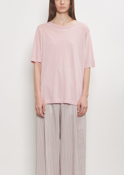 Tシャツ・カットソー DRIES VAN NOTEN PINK COTTON T-SHIRT WITH BOW 30883785_59735663_600.jpg