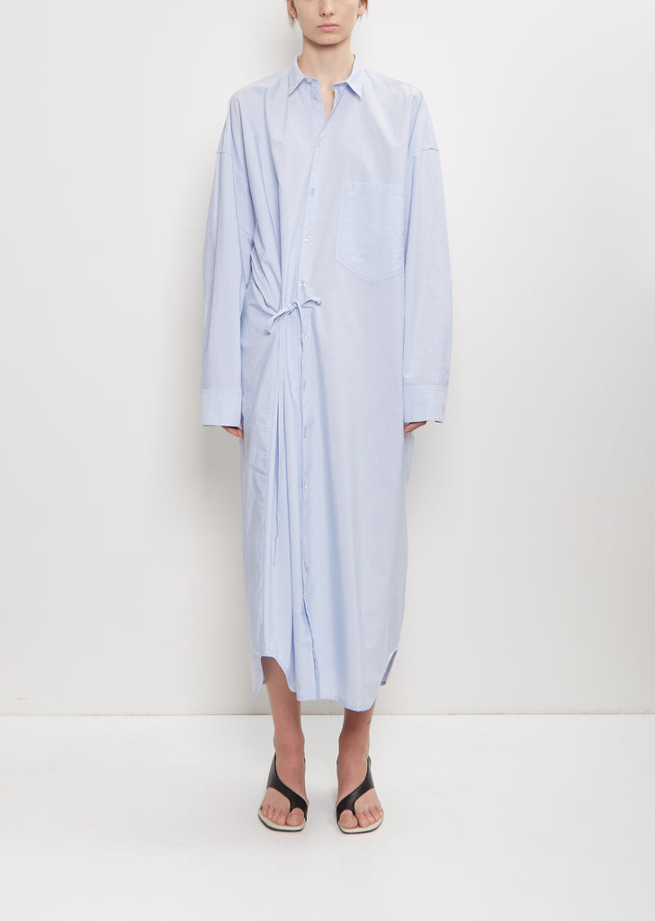 Striped Cotton Shirtdress