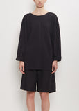Organic Cotton Longsleeve Tee — Black