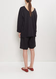 Organic Cotton Longsleeve Tee — Black