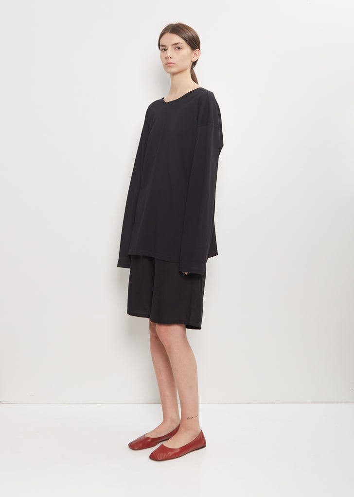 Organic Cotton Longsleeve Tee — Black