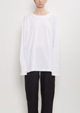 Organic Cotton Longsleeve Tee — White