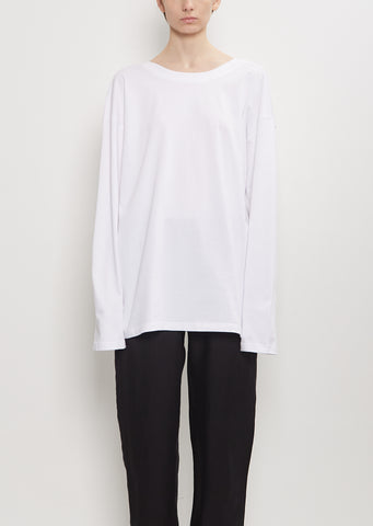 Organic Cotton Longsleeve Tee — White