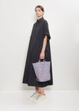 Exclusive Cotton Liberty Flower Tote M — Blue / Pink