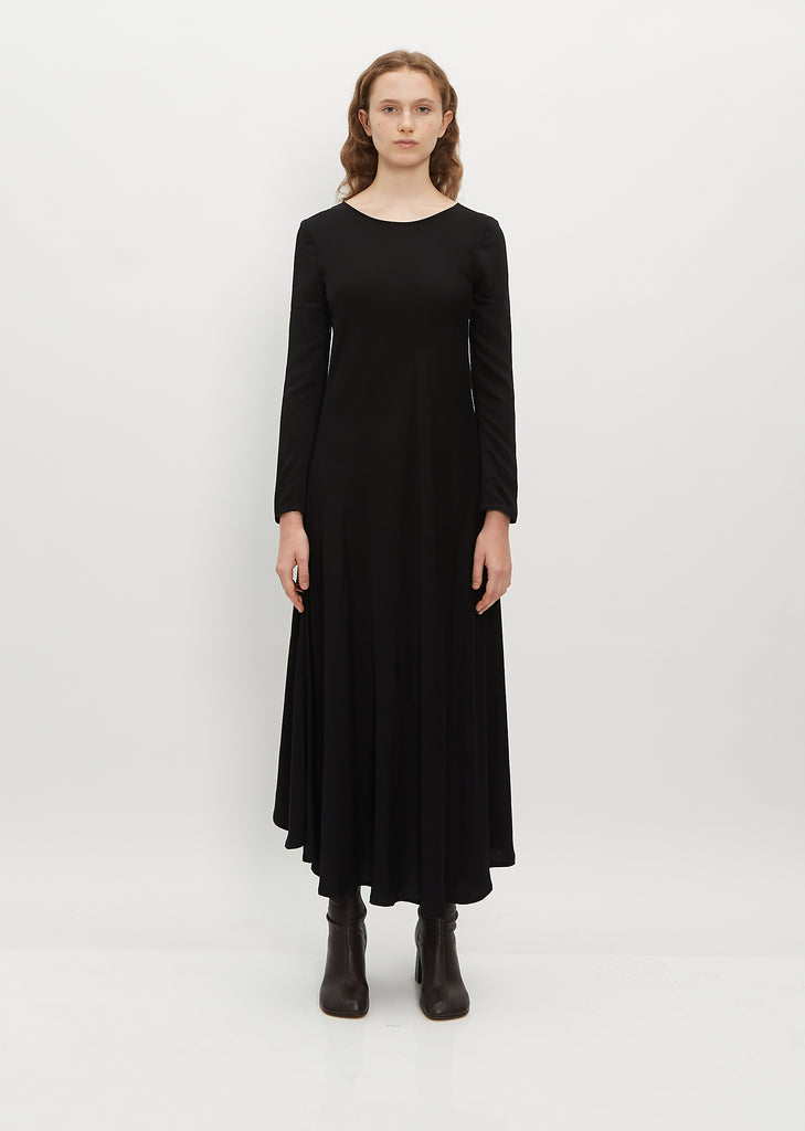Bias Flare Satin Dress