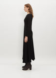 Bias Flare Satin Dress