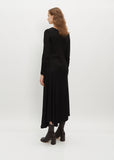Bias Flare Satin Dress