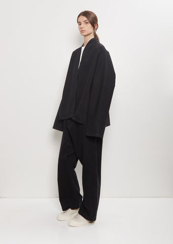Cairo Washed Denim Kimono Jacket — Black