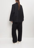 Cairo Washed Denim Kimono Jacket — Black