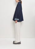 Cairo Washed Denim Kimono Jacket — Blue