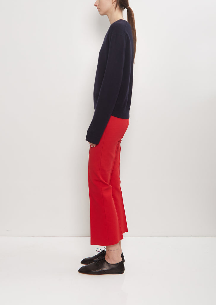Stretch Cotton Kick Pant — Red