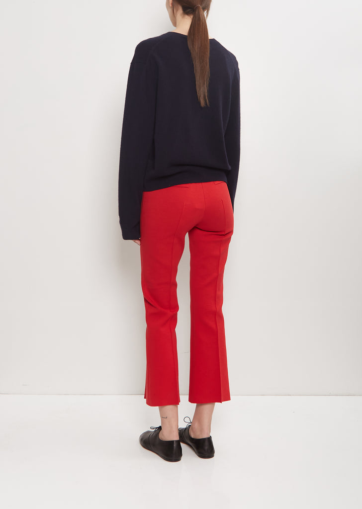 Stretch Cotton Kick Pant — Red