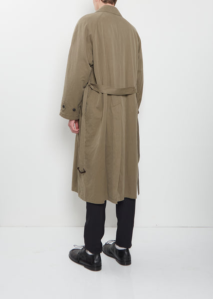 Cotton Rayon Vintage Padded Balmacaan Coat – La Garçonne