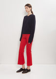Stretch Cotton Kick Pant — Red