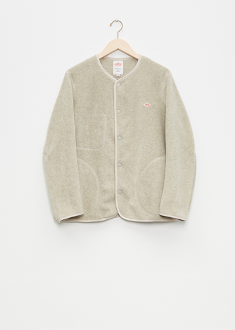 Men's Fleece Collarless Jacket