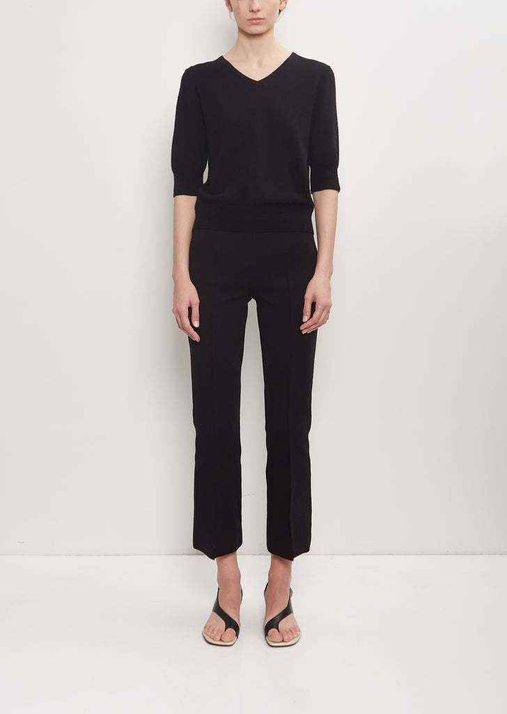 Stretch Cotton Kick Pant — Black