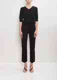Stretch Cotton Kick Pant — Black