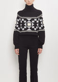Cotton Lara Fairisle Turtleneck Sweater