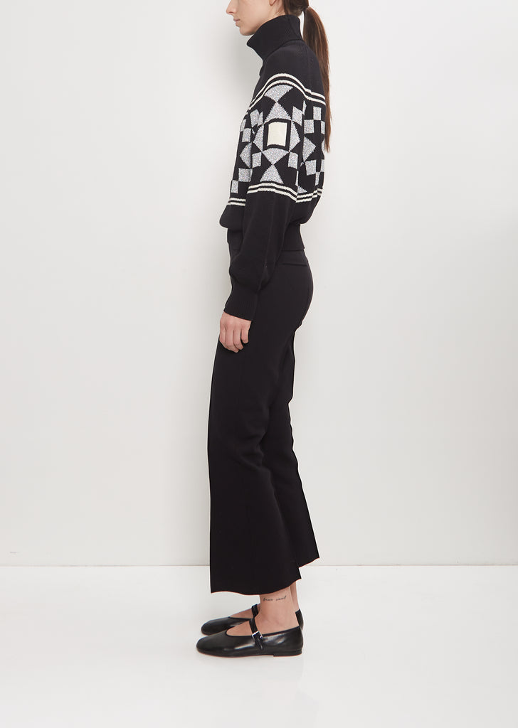 Cotton Lara Fairisle Turtleneck Sweater