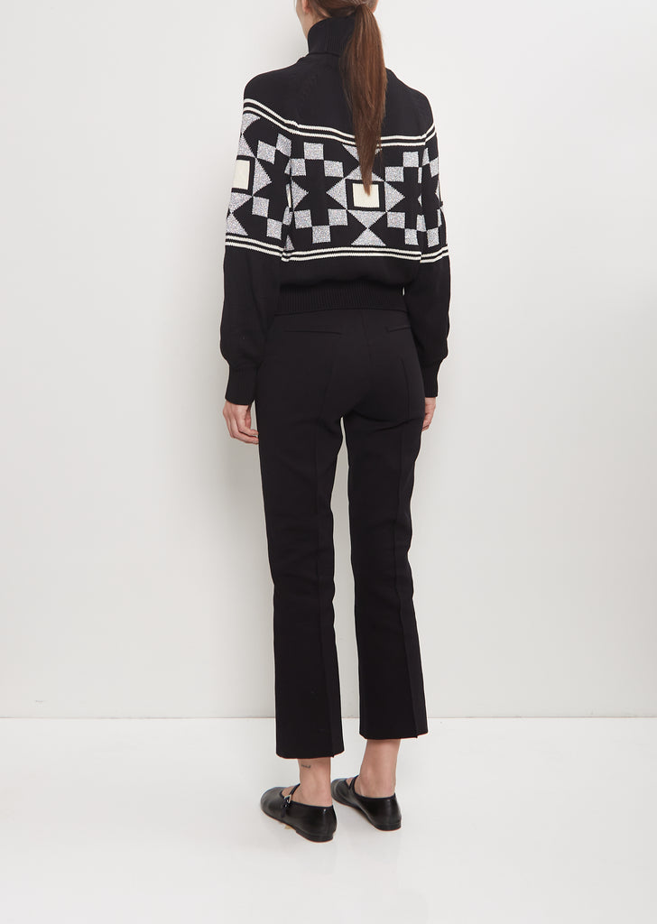 Cotton Lara Fairisle Turtleneck Sweater