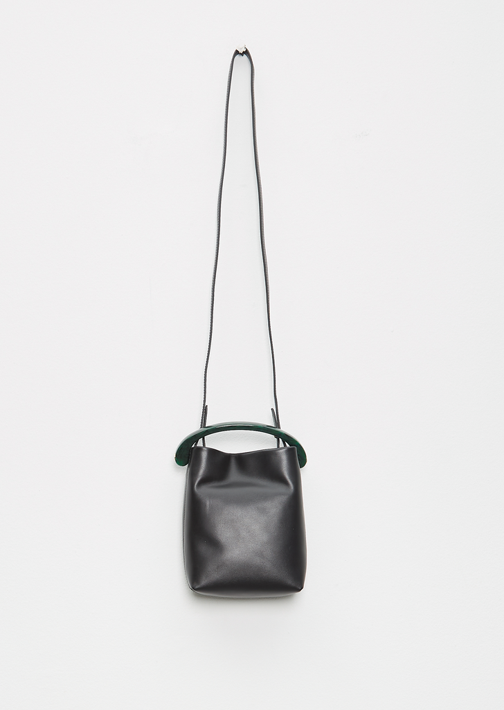 Crisp Leather Bag — Black