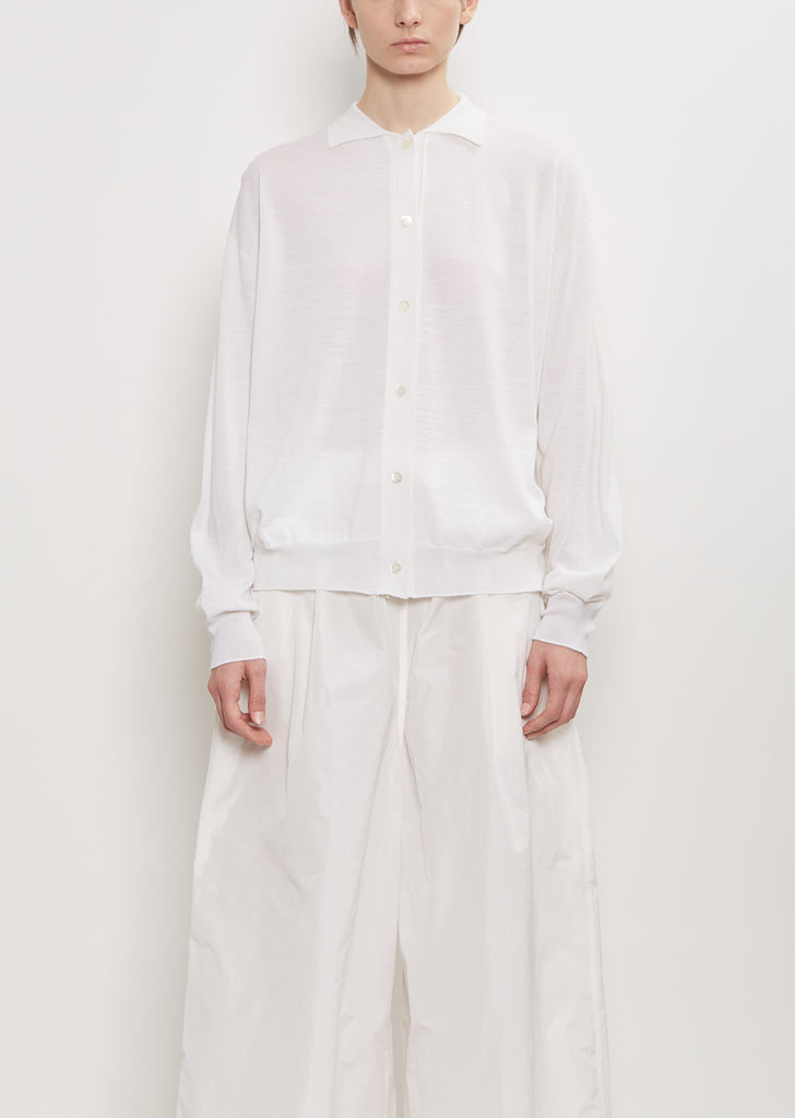 Mary Wool Polo Cardigan