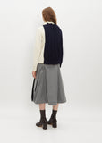 Wool Asymmetric Knit Jacket