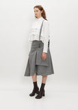 Oversized Pocket Striped Skirt