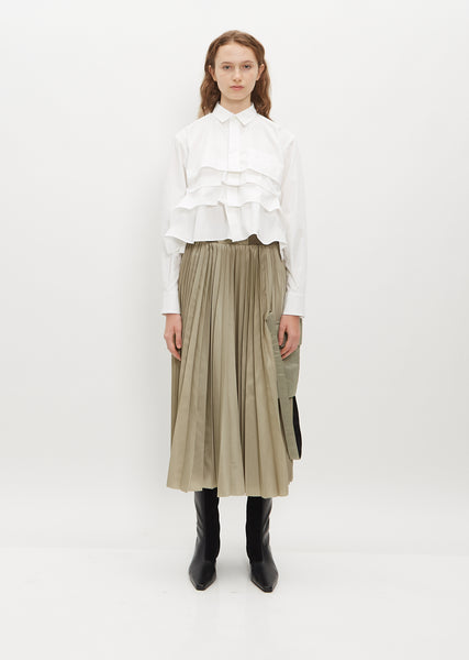 Oversized Pocket Twill Skirt