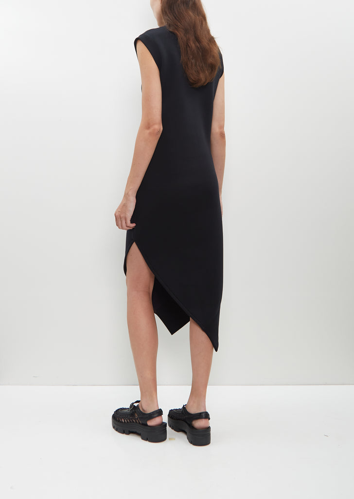 Sponge Sweat Dress — Black