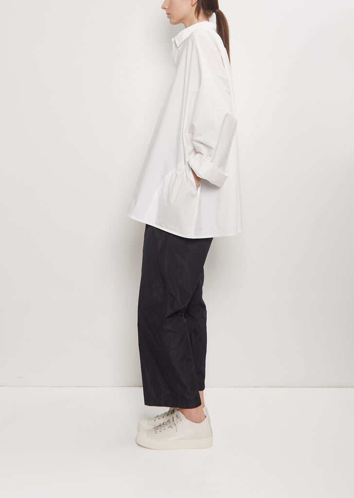 Binan Cotton Side Pockets Shirt — Off White