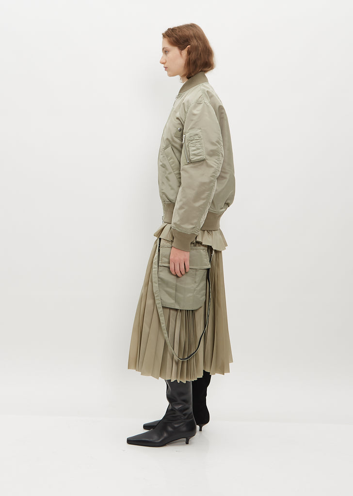 Arm Pocket Twill Jacket - Light Khaki