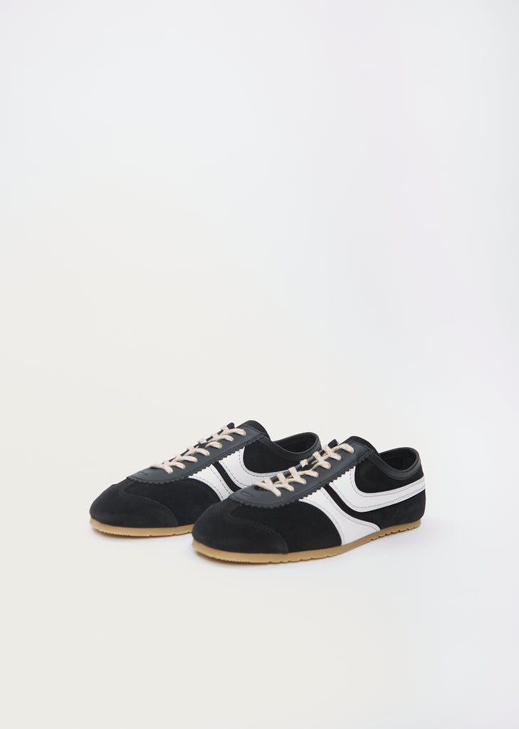 Suede Trainer — Black