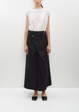 Wool Wrap Front Skirt