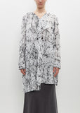 Viscose Asymmetric Printed Blouse
