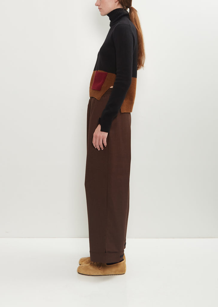Wool Cashmere Turtle Neck Sweater