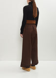 Wool Adjustable Cuffs Trousers