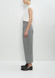 Wool Linen Single Pleat Trouser