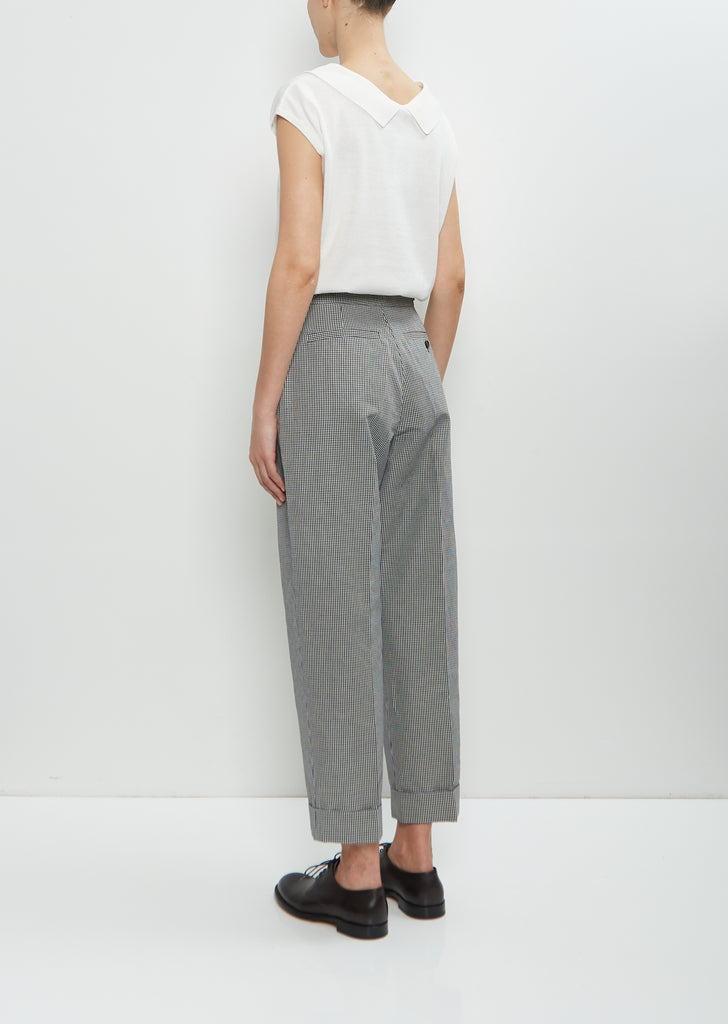 Wool Linen Single Pleat Trouser