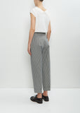 Wool Linen Single Pleat Trouser