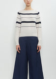 Cashmere Cotton Roll Edge Jumper