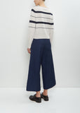 Cashmere Cotton Roll Edge Jumper